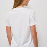 T-shirt donna girocollo bianca EMILIE 06663H MC2 SAINT BARTH 