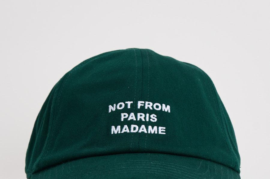 Cappellino uomo verde con ricamo CP151 CO138DGN DROLE DE MONSIEUR 
