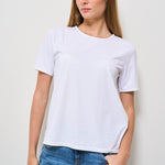 T-shirt donna girocollo bianca 25700 09 RRD 
