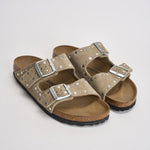 Sandalo donna beige effetto suede  con borchie 1029390 TAUPE BIRKENSTOCK 