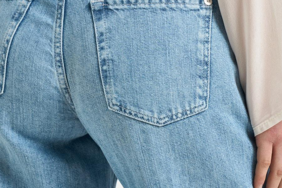 Jeans donna Stovepipe Straight in denim chiaro 7U4N0U03 U7IRI 7 for all Mankind 