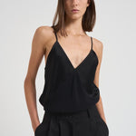 Top donna Shiny Anvers satinato nero 14065 8007NERO FORTE FORTE 
