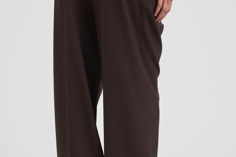Pantalone donna wide leg marrone D232492 LILIUXY086MORO P.a.r.o.s.h. 