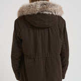 Parka con imbottitura in pelliccia donna S1141 2600266 BAZAR DELUXE 