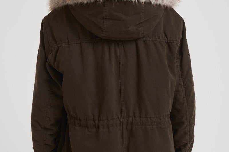 Parka con imbottitura in pelliccia donna S1141 2600266 BAZAR DELUXE 