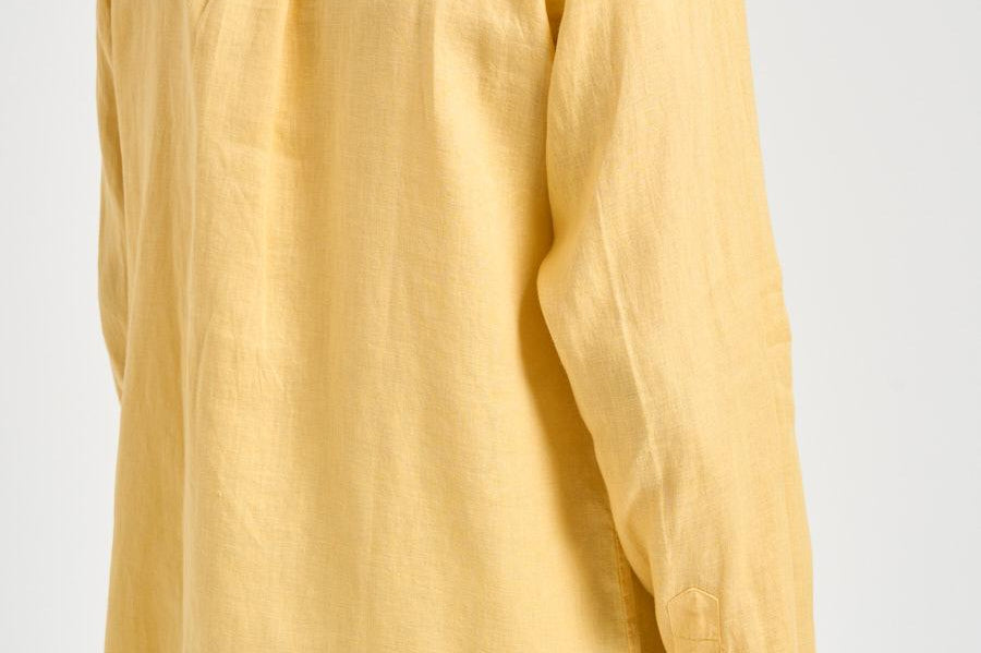 Camicia uomo in lino gialla 710966294 515 RALPH LAUREN 