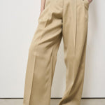 Pantalone donna wide-leg beige GWP01203 P00117015272 GOLDEN GOOSE 