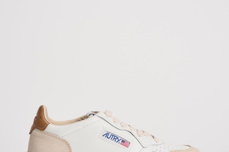 Sneakers donna Medalist panna, beige e cammello AULW LS02 AUTRY 