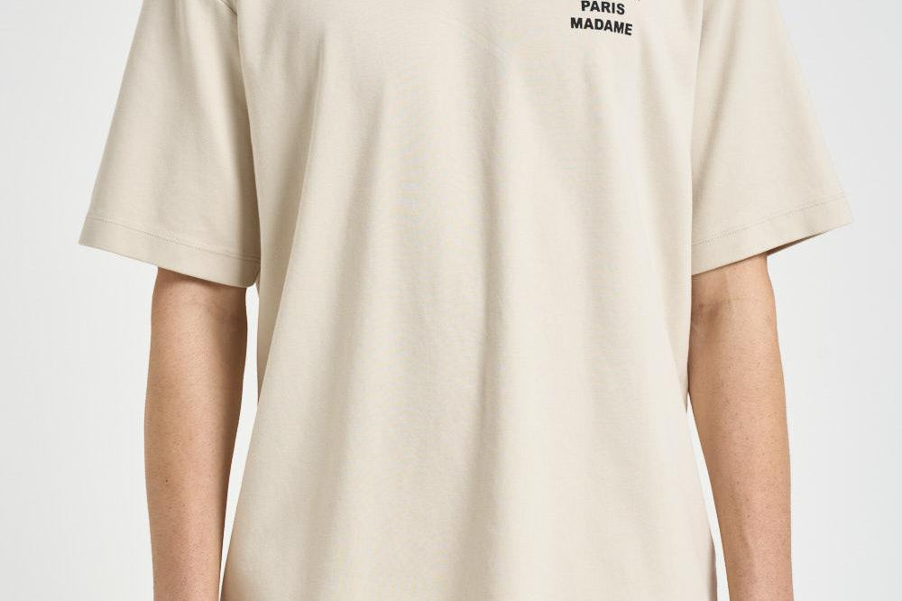 T-shirt uomo girocollo beige TS203 CO002MT DROLE DE MONSIEUR 