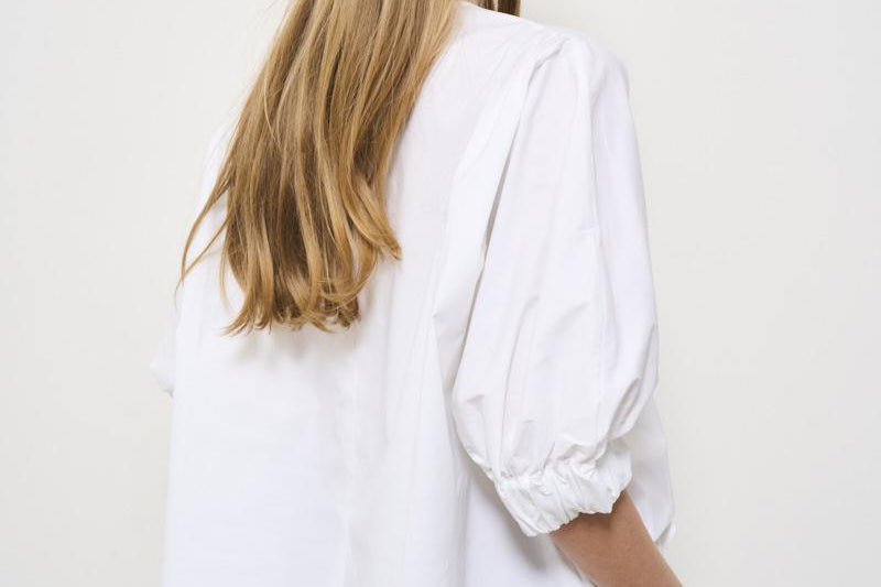Blusa donna girocollo bianca F5SK15 A01 LIVIANA CONTI 