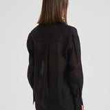 Camicia donna trasparente nera. 14096 8003NERO FORTE FORTE 