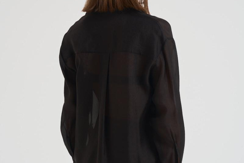 Camicia donna trasparente nera. 14096 8003NERO FORTE FORTE 