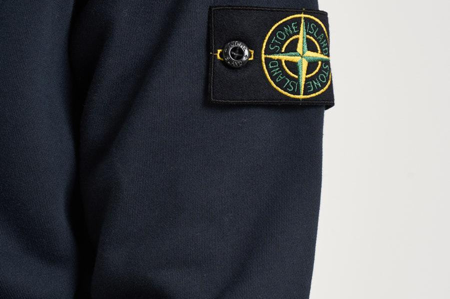 Felpa uomo con zip blu 6100061 S0051V0020 STONE ISLAND 