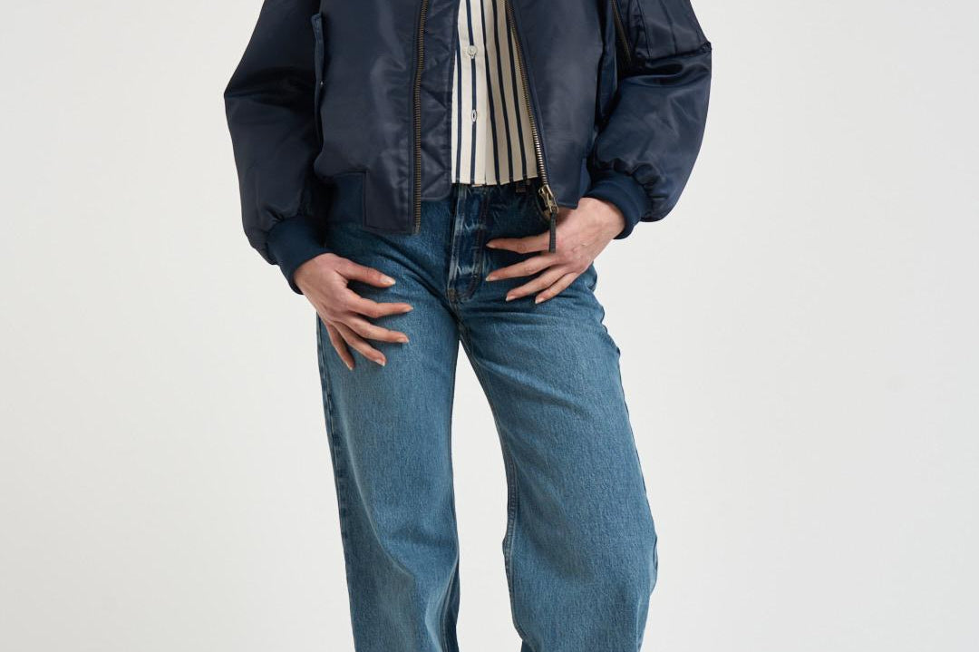 Bomber donna Leon blu navy 10490 NYA31MIDNIGHT ANINE BING 