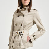 Trench donna corto ghiaccio S1154 217 BAZAR DELUXE 