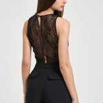 Abito donna tuta nera con strass TU066 110 ELISABETTA FRANCHI 
