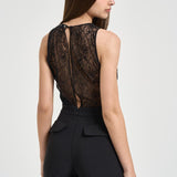 Abito donna tuta nera con strass TU066 110 ELISABETTA FRANCHI 