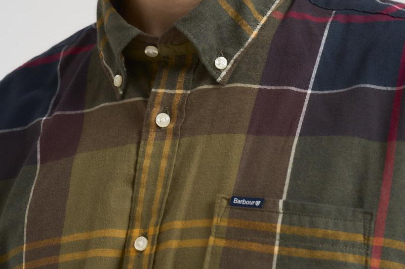 Camicia uomo tartan verde e blu MSH4992 TN52 BARBOUR 