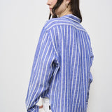 Camicia donna a righe blu 211935130 005 RALPH LAUREN 