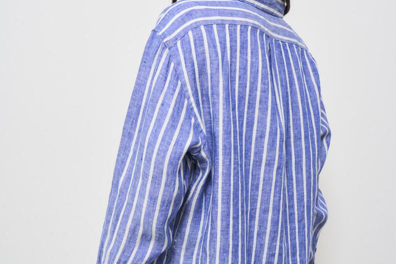 Camicia donna a righe blu 211935130 005 RALPH LAUREN 