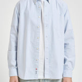 Camicia uomo in cotone a righe celeste e bianche 751271W A13 SEBAGO 