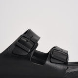 Sandalo uomo Arizona gomma nero 129421 BLACK BIRKENSTOCK 