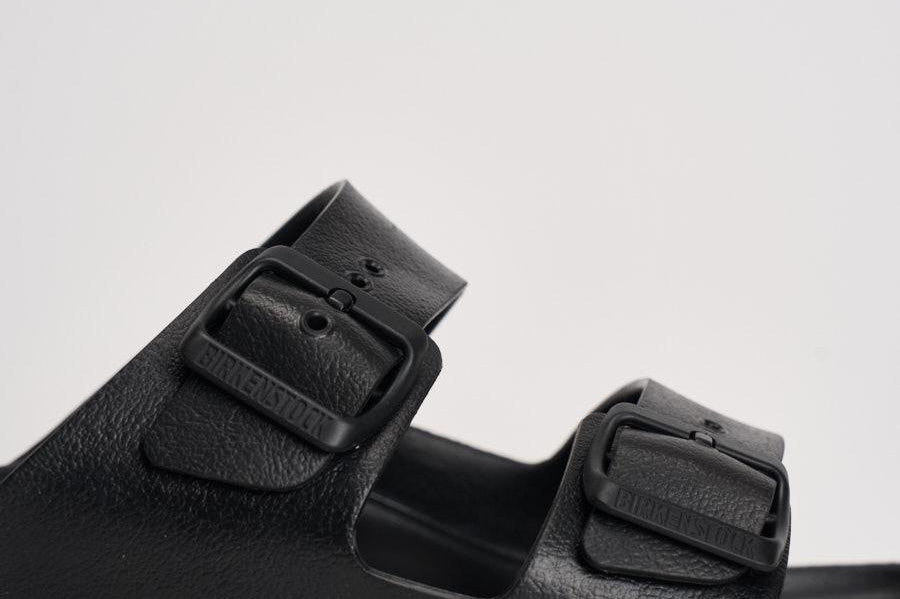 Sandalo uomo Arizona gomma nero 129421 BLACK BIRKENSTOCK 