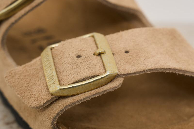 Sandalo donna Arizona in suede beige 1029260 SANDCASTLE BIRKENSTOCK 