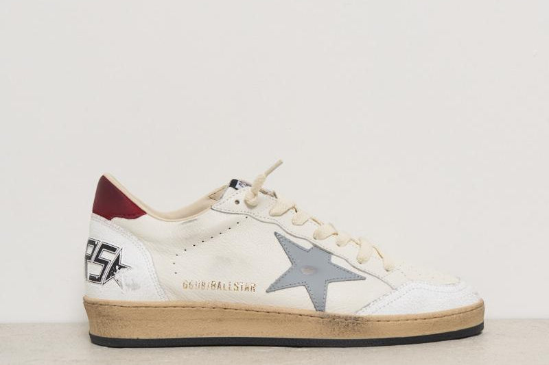 Sneakers uomo Ball Star talloncino rosso GMF00117 F00677712155 GOLDEN GOOSE 