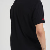 T-shirt uomo girocollo nera con ricamo ARNOTTWM DAIF00EMB MC2 SAINT BARTH 