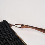 Pochette donna Ampy in rafia nera AMPY BLACK IBELIV 