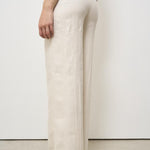 Pantalone donna wide-leg panna 173874 D7058020 INCOTEX 