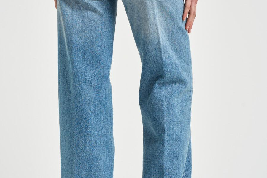 Jeans donna dritto Jacklyn in denim chiaro DP427 DF0283DLV7800 DONDUP 