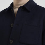 Cappotto uomo corto blu notte CARY NAVY BLUE ACCADEMIE TESSILI 