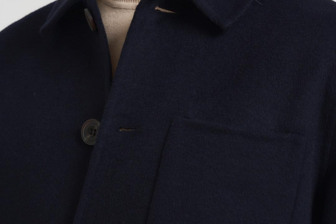 Cappotto uomo corto blu notte CARY NAVY BLUE ACCADEMIE TESSILI 