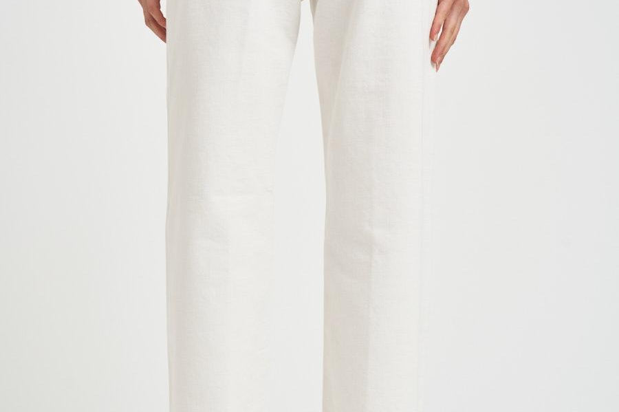 Jeans donna gamba dritta bianchi KOREABULL44 OFF WHITE HAIKURE 