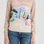 Maglia donna girocollo beige NEWQUEEN COURMA11 MC2 SAINT BARTH 