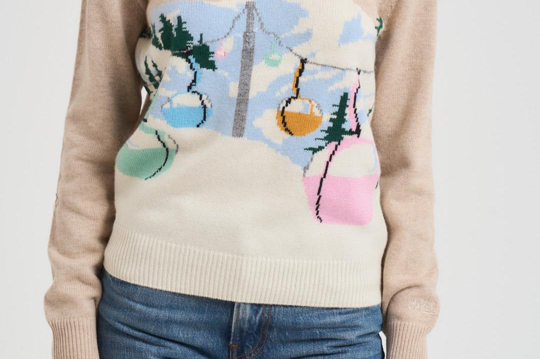 Maglia donna girocollo beige NEWQUEEN COURMA11 MC2 SAINT BARTH 