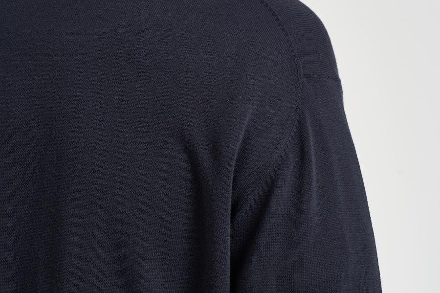 Maglia uomo fullzip blu notte M040224 151 ACCADEMIE TESSILI 