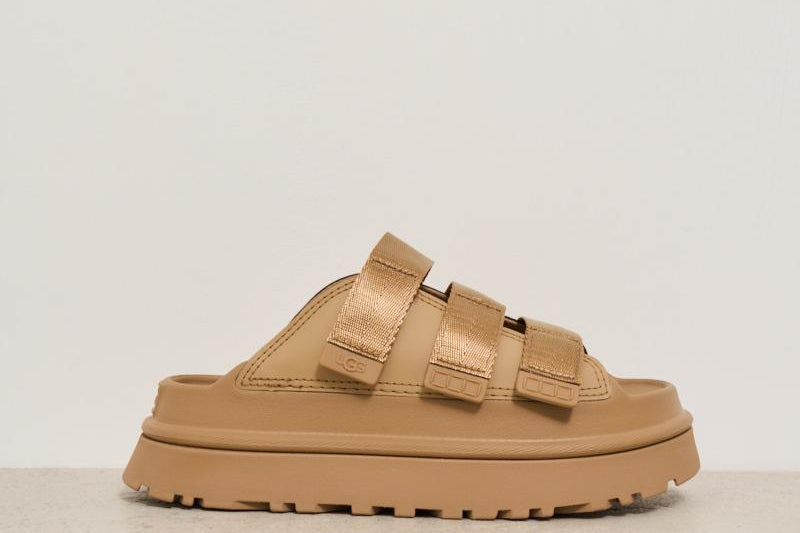 Sandalo donna Goldenglow Slide cammello 1167430 DARK SAND UGG 