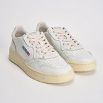 Sneakers donna medalist low in pelle bianca AULW LL15 AUTRY 