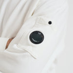 Felpa uomo gircollo bianca SS718A 006372G103 CP COMPANY 