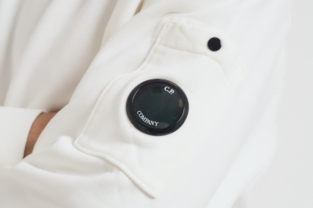 Felpa uomo gircollo bianca SS718A 006372G103 CP COMPANY 