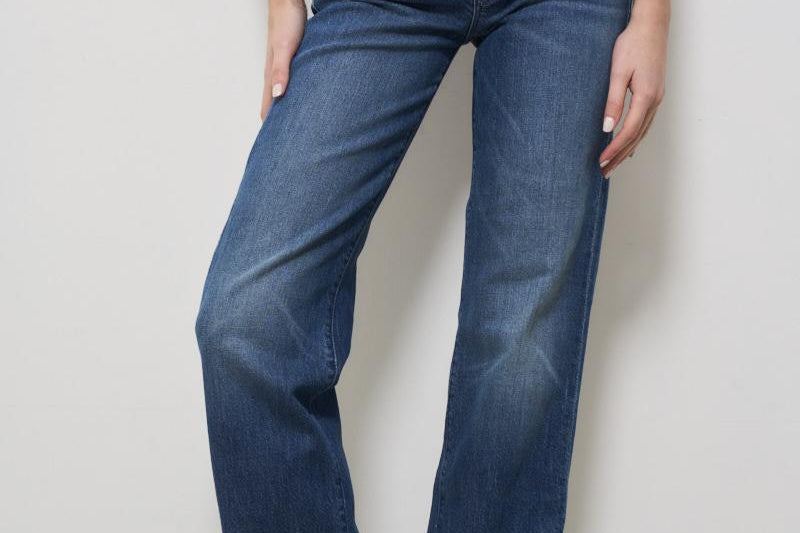 Jeans donna in denim scuro 109471296 WCH MOTHER 