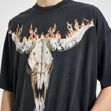 T-shirt uomo con stampa nera 100592 04STAINEDBLACK REPRESENT 