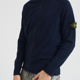 Cardigan uomo con zip blu 5100044 S00B4V0020 STONE ISLAND 