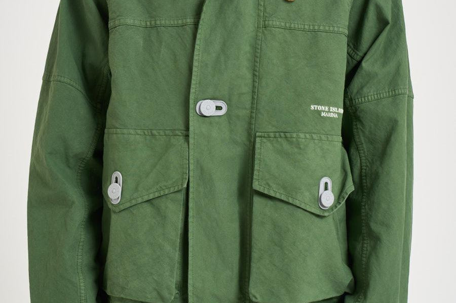Giubbotto Coach jacket in tessuto verde 4100075 S0X27V005I STONE ISLAND 