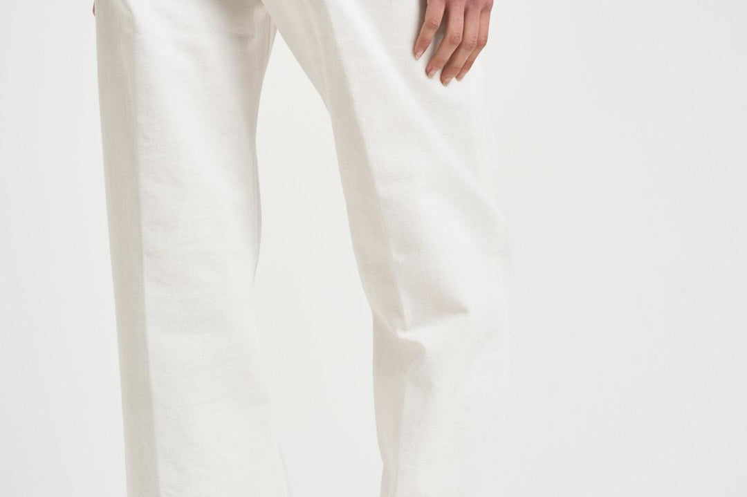 Jeans donna in denim bianco BONNIEBULL44 OFFWHITE HAIKURE 