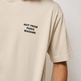 T-shirt uomo girocollo beige TS203 CO0002MT DROLE DE MONSIEUR 