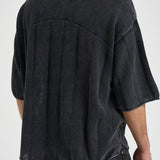 T-shirt uomo in maglia nera 100533 47VINTAGEGREY REPRESENT 